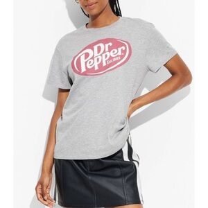 Dr. Pepper Women’s Heather Gray Short Sleeve Graphic Tee